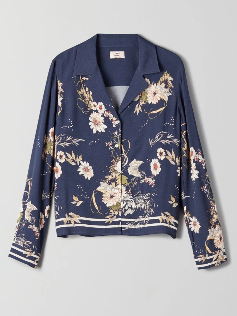 Little Moon Aritzia | Abelia Silky Button-Down Shirt | Small